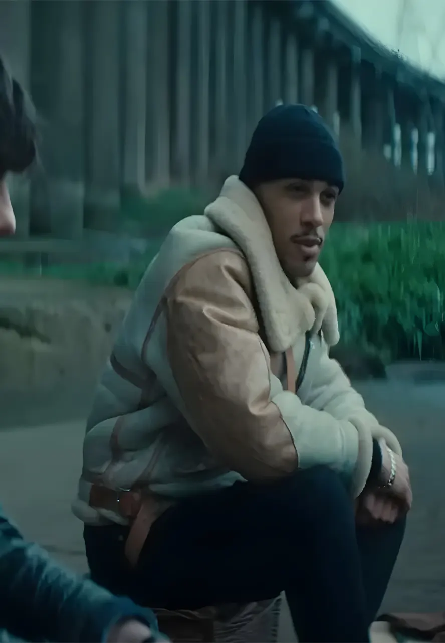 This Town 2024 Jordan Bolger Shearling Jacket This Town 2024 Jordan Bolger Shearling Jacket - Image 3