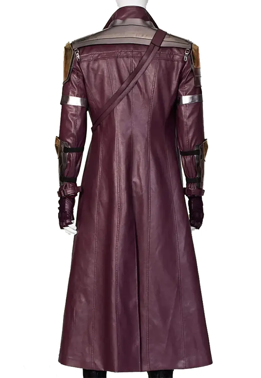 Star Lord Thor Love and Thunder Trench Leather Coat Star Lord Thor Love and Thunder Trench Leather Coat - Image 2