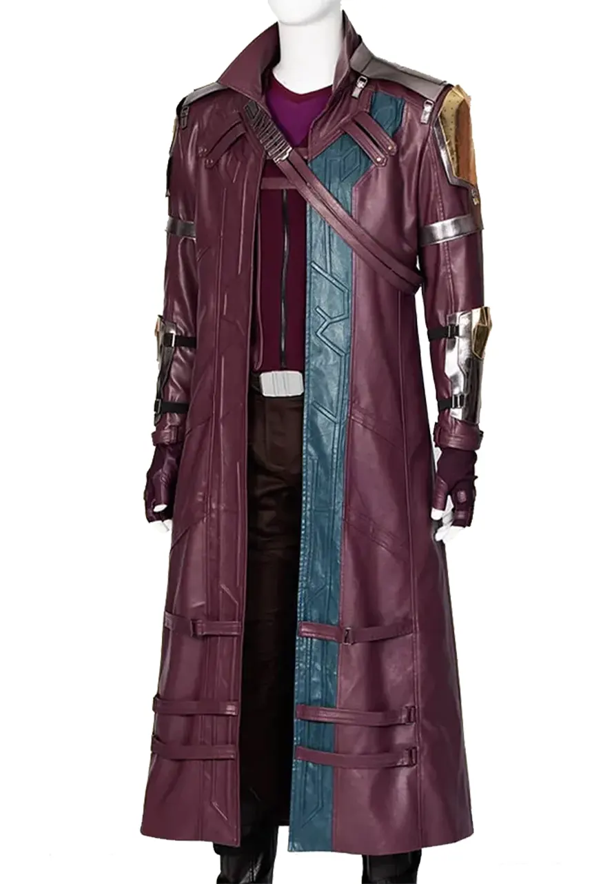 Star Lord Thor Love and Thunder Trench Leather Coat Star Lord Thor Love and Thunder Trench Leather Coat - Image 3