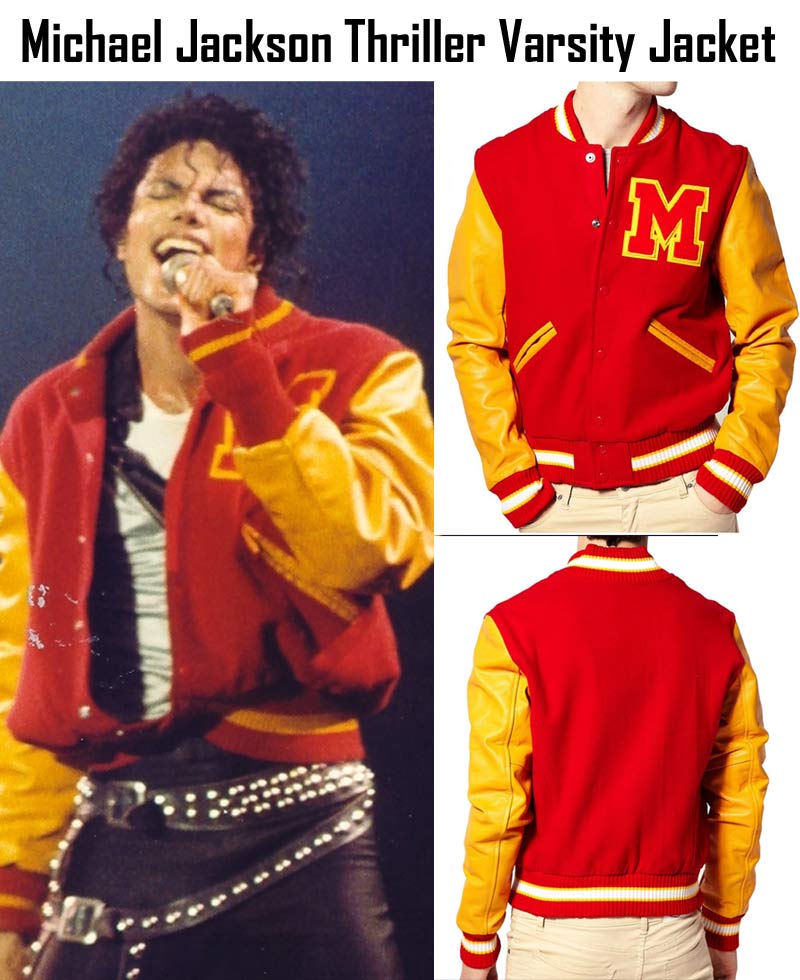 Thriller Michael Jackson Varsity Jacket michael jackson thriller varsity jacket