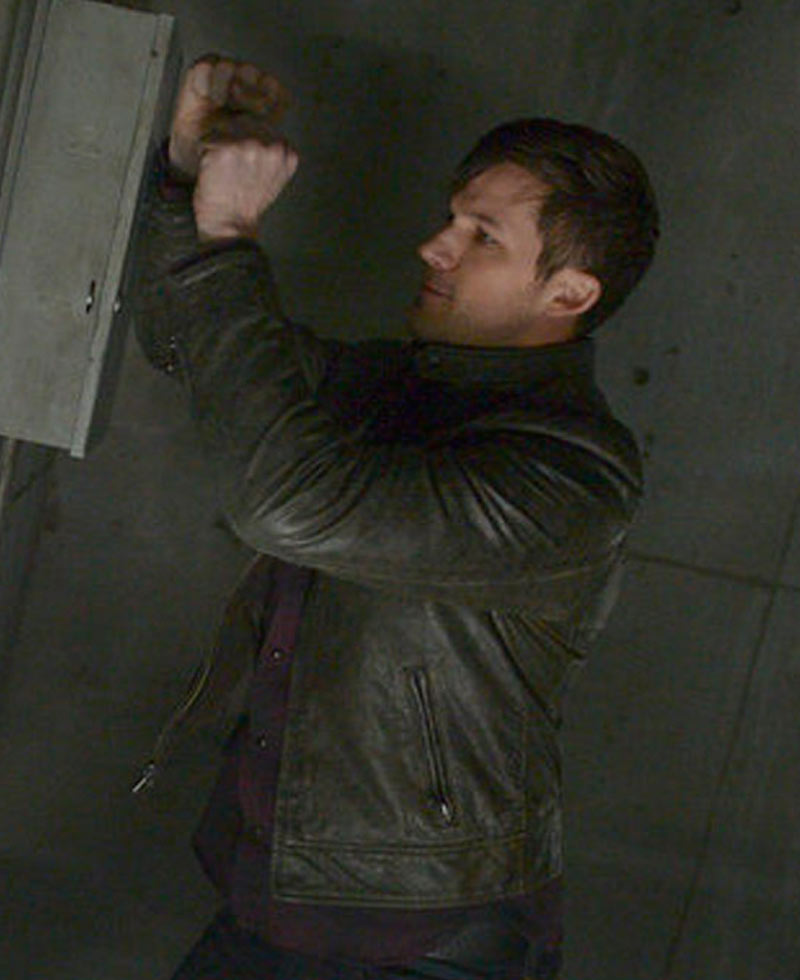 Timeless Matt Lanter Brown Leather Jacket Timeless Matt Lanter Brown Leather Jacket - Image 2