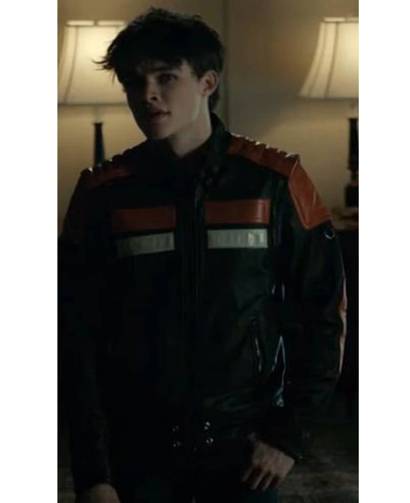Curran Walters Titans S02 Cafe Racer Leather Jacket