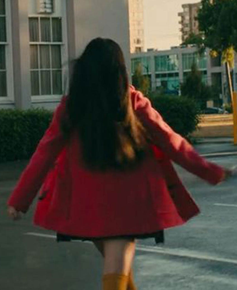 To All The Boys Lana Condor Red Duffle Coat To All The Boys Lana Condor Red Duffle Coat - Image 8