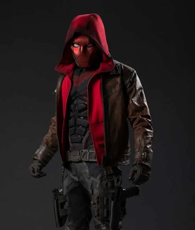 Todd Titans S03 Jason Red Hood Jacket Todd Titans S03 Jason Red Hood Jacket - Image 6