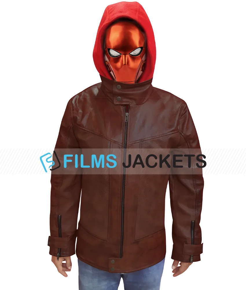 Todd Titans S03 Jason Red Hood Jacket Todd Titans S03 Jason Red Hood Jacket - Image 5