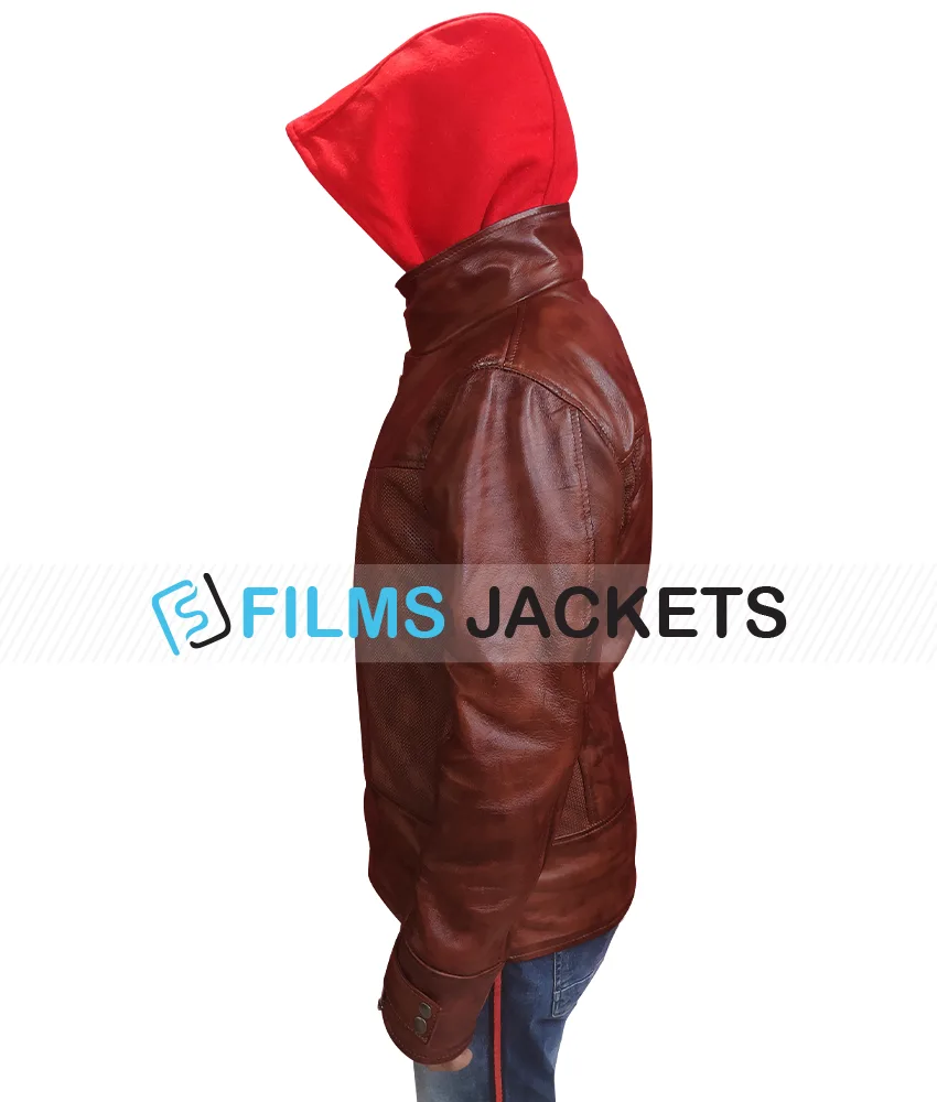 Todd Titans S03 Jason Red Hood Jacket Todd Titans S03 Jason Red Hood Jacket - Image 4