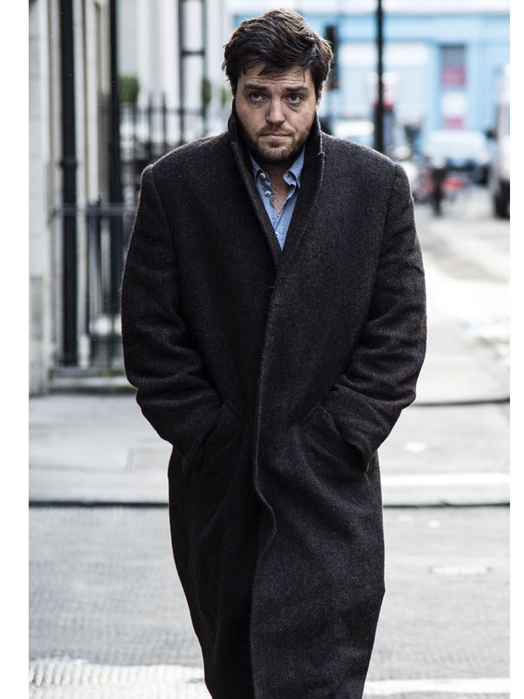Tom Burke C.B. Strike Trench Coat Tom Burke C.B. Strike Trench Coat - Image 2