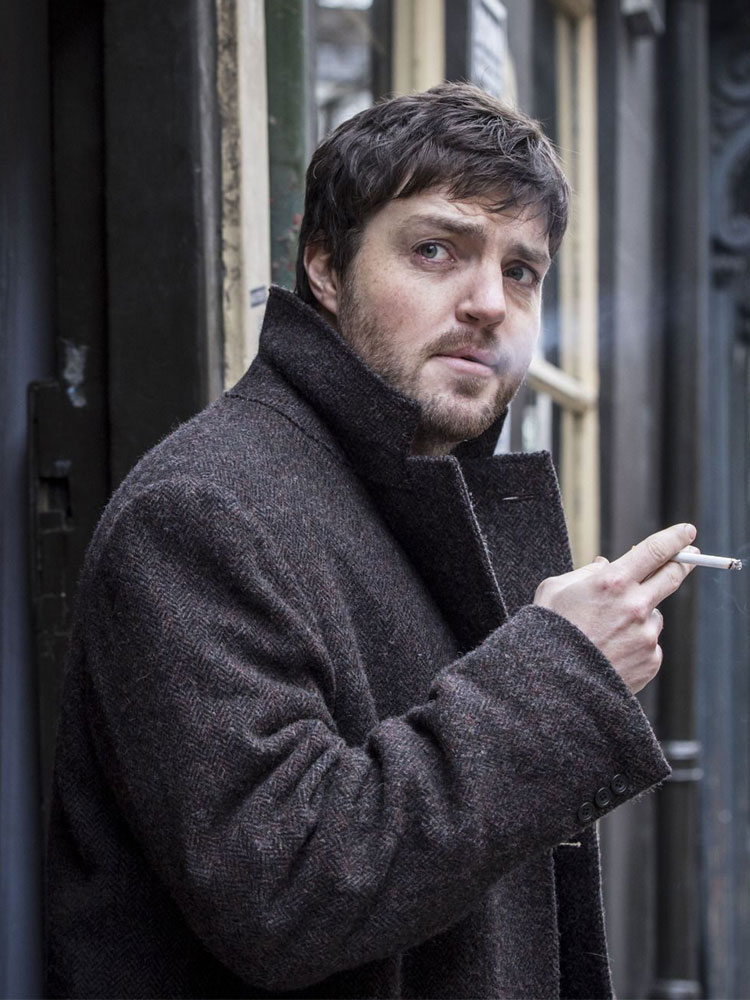 Tom Burke C.B. Strike Trench Coat Tom Burke C.B. Strike Trench Coat - Image 4