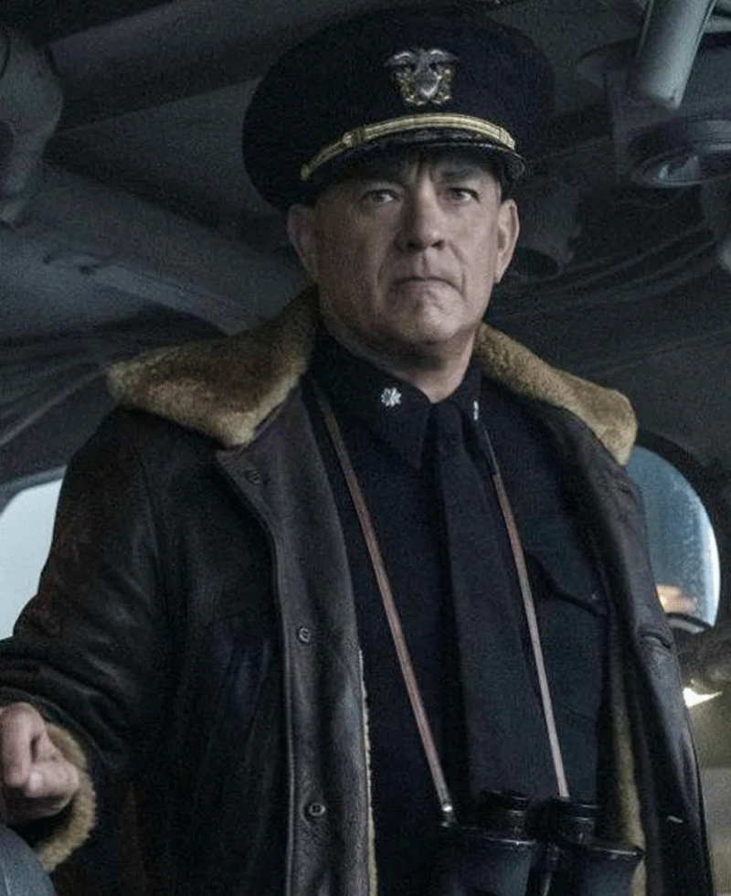 Greyhound Tom Hanks Shearling Leather Jacket Greyhound Tom Hanks Shearling Leather Jacket - Image 2