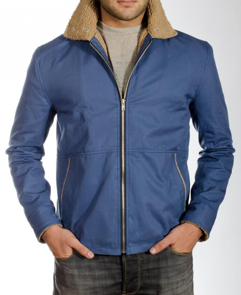 The Drop Bob Saginowski Jacket with Fur Collar