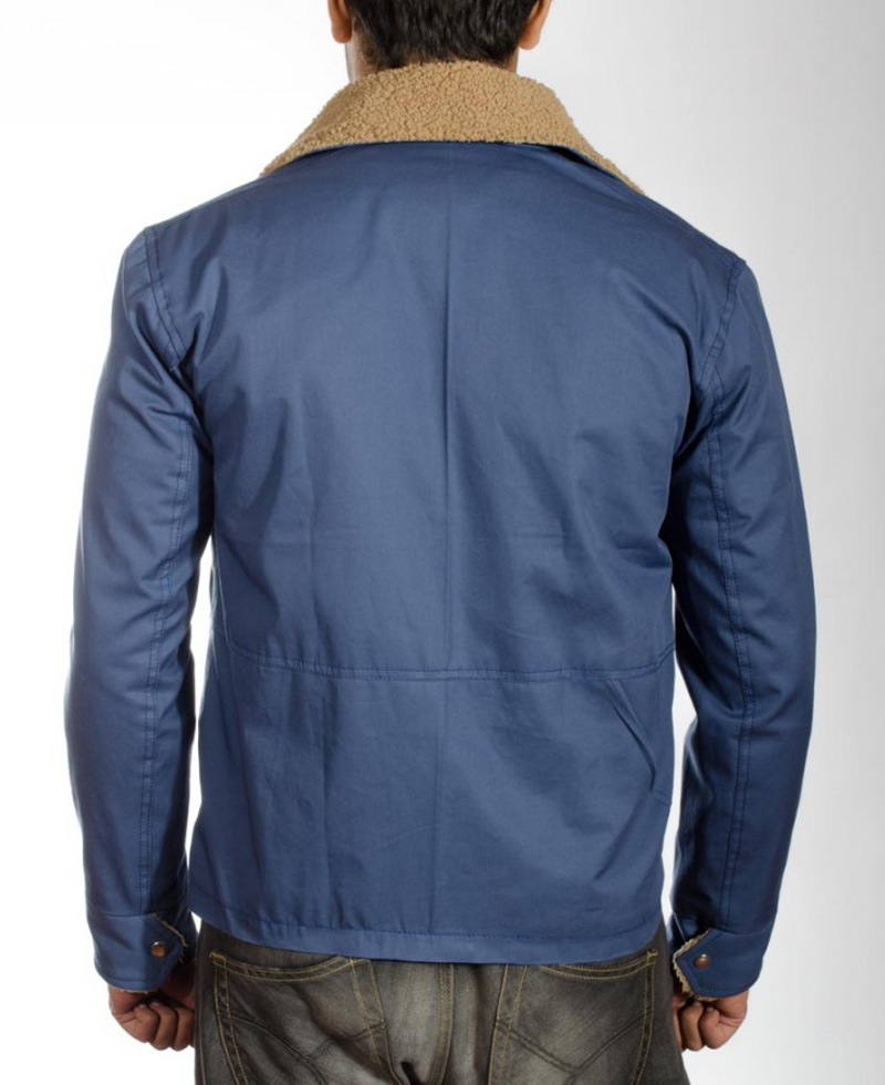 The Drop Bob Saginowski Jacket with Fur Collar The Drop Bob Saginowski Jacket with Fur Collar - Image 2