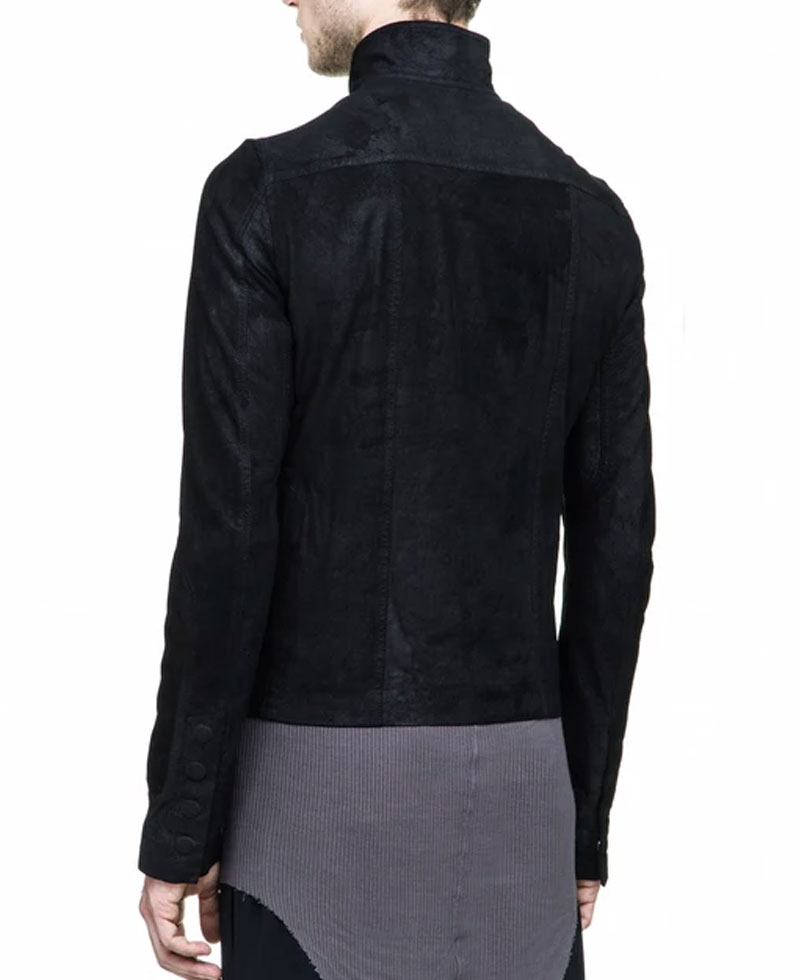 Tommy Egan Power Asymmetrical Black Suede Jacket Tommy Egan Power Asymmetrical Black Suede Jacket - Image 3