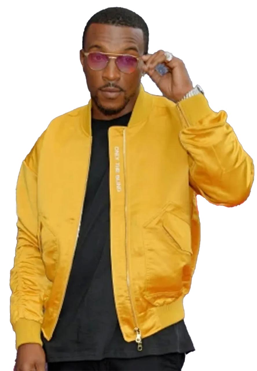 Top Boy S03 Ashley Walters Yellow Bomber Jacket Top Boy S03 Ashley Walters Yellow Bomber Jacket - Image 3