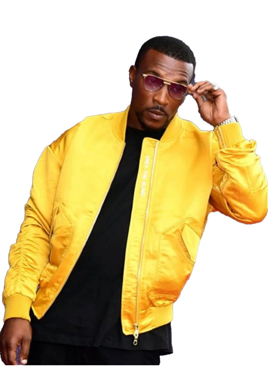 Top Boy S03 Ashley Walters Yellow Bomber Jacket Top Boy S03 Ashley Walters Yellow Bomber Jacket - Image 4