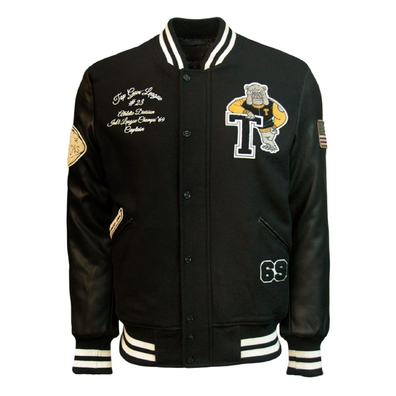 Top Gun Bulldog Varsity Jacket bulldog varsity jacket