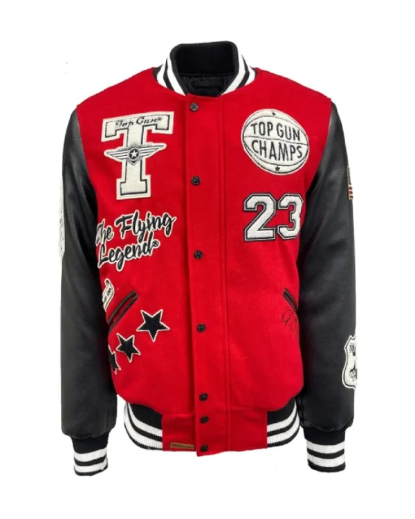 red varsity Jacket