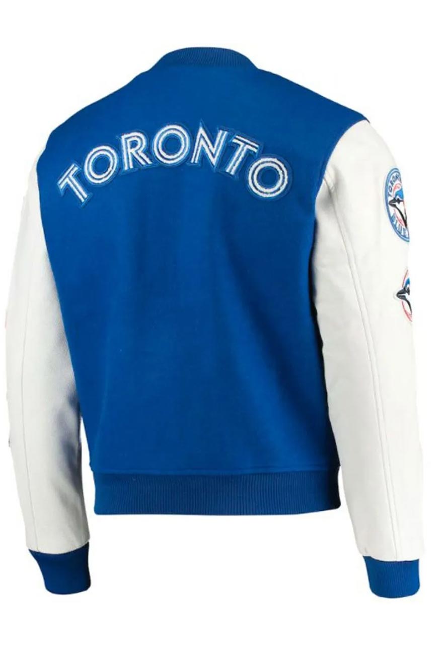 Toronto Blue Jays Letterman Jacket Toronto Blue Jays Letterman Jacket - Image 2