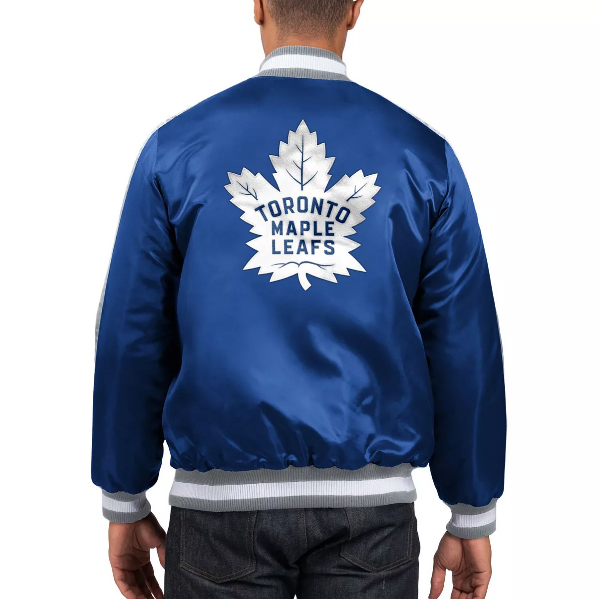 Toronto Maple Leafs blue Varsity Jacket Toronto Maple Leafs blue Varsity Jacket - Image 2