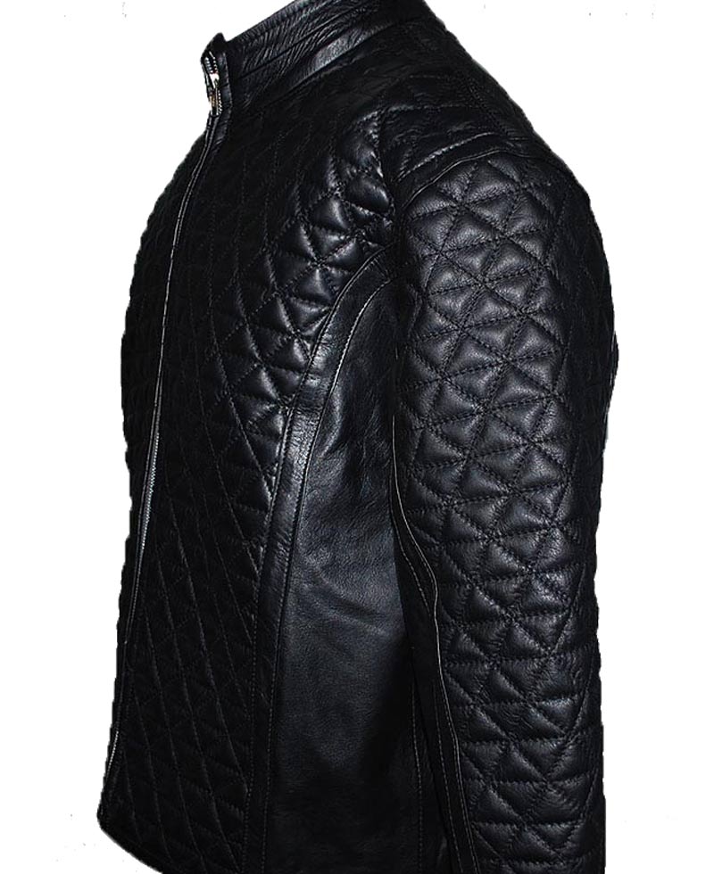 True Blood Eric Northman Black Leather Quilted Jacket True Blood Eric Northman Black Leather Quilted Jacket - Image 3