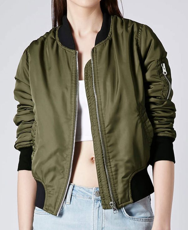 True Detective Rachel Mcadams Green Bomber Jacket