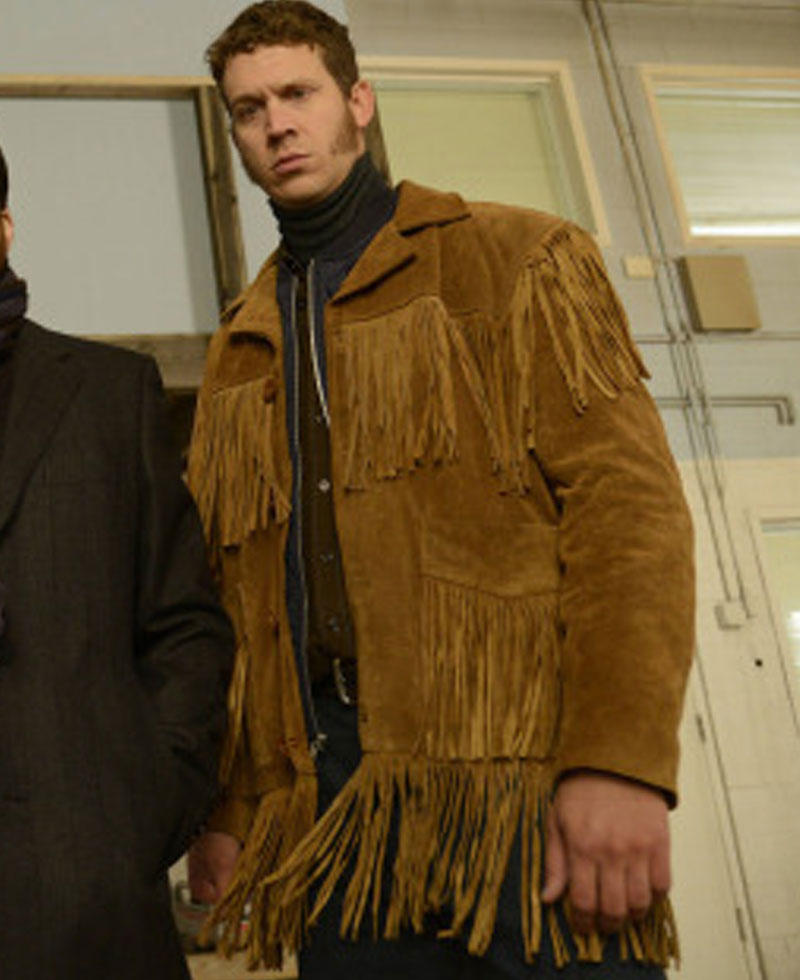 Fargo Russell Harvard Brown Fringe Jacket Fargo Russell Harvard Brown Fringe Jacket - Image 5