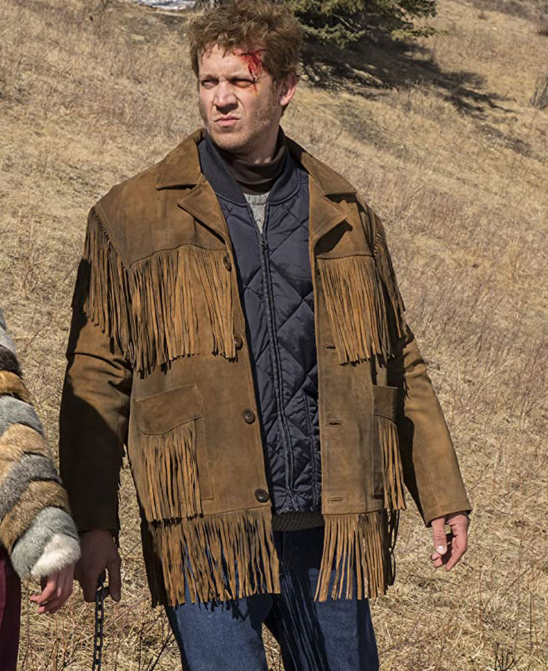 Fargo Russell Harvard Brown Fringe Jacket Fargo Russell Harvard Brown Fringe Jacket