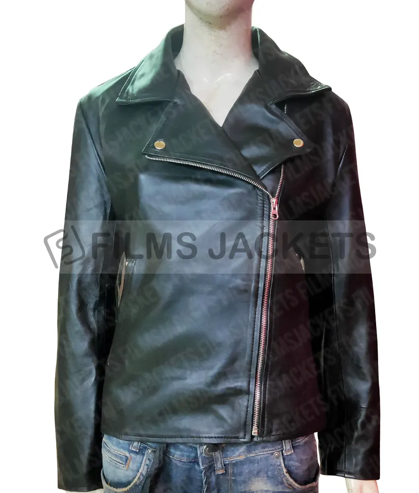 Alycia Debnam Carey Fear the Walking Dead Biker Leather Jacket Alycia Debnam Carey Fear the Walking Dead Biker Leather Jacket - Image 4