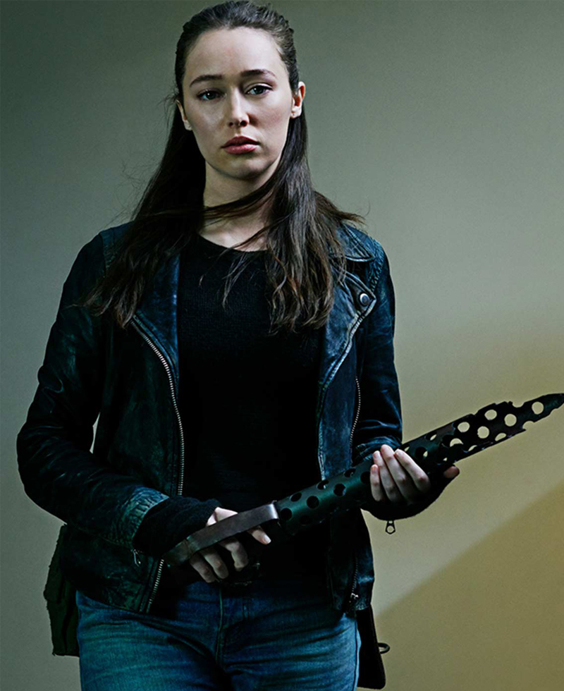 Alycia Debnam Carey Fear the Walking Dead Biker Leather Jacket Alycia Debnam Carey Fear the Walking Dead Biker Leather Jacket - Image 3