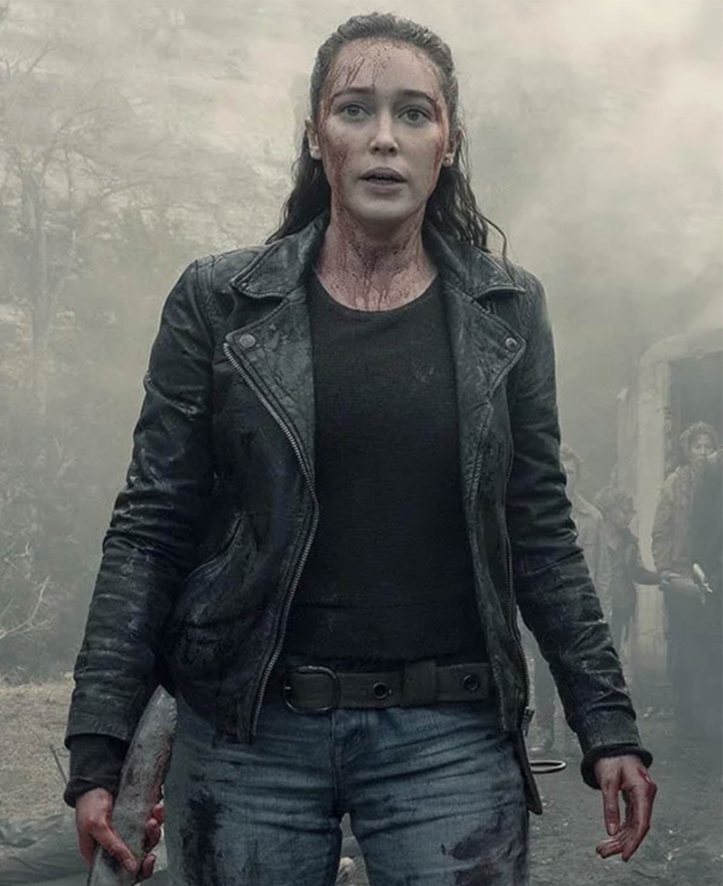 Alycia Debnam Carey Fear the Walking Dead Biker Leather Jacket Alycia Debnam Carey Fear the Walking Dead Biker Leather Jacket