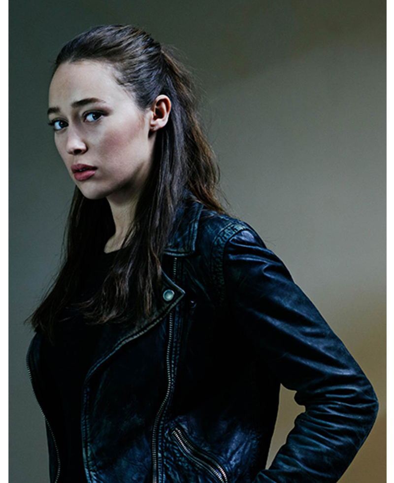 Alycia Debnam Carey Fear the Walking Dead Biker Leather Jacket Alycia Debnam Carey Fear the Walking Dead Biker Leather Jacket - Image 2