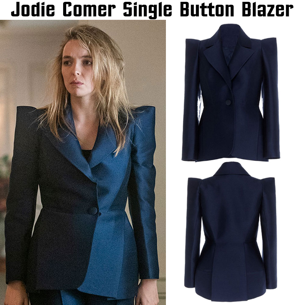 Killing Eve S03 Jodie Comer Single Button Blazer Killing Eve S03 Jodie Comer Single Button Blazer - Image 3