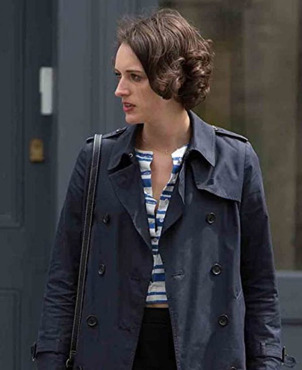 Phoebe Waller Bridge Fleabag Blue Trench Coat