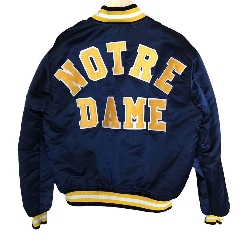 University of Notre Dame 90s Varsity Jacket University of Notre Dame 90s Varsity Jacket - Image 2