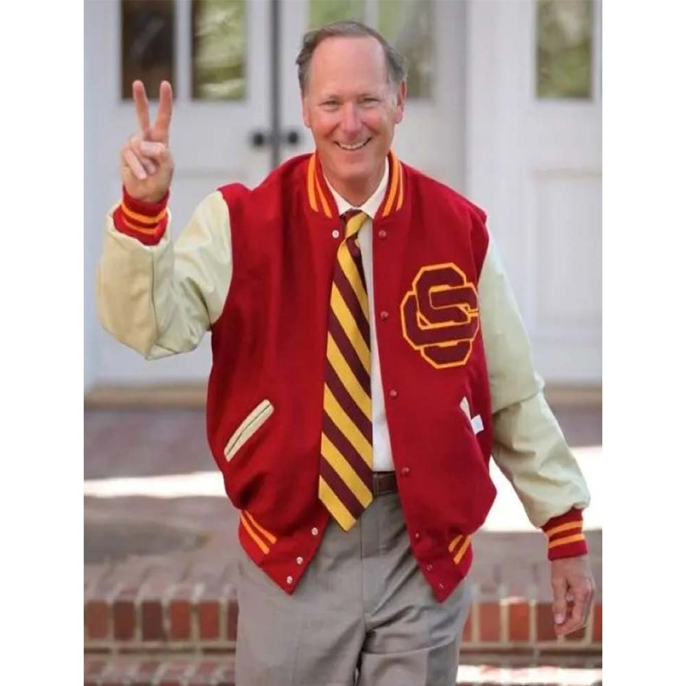 USC Trojans Cardinal Letterman Jacket USC Trojans Cardinal Letterman Jacket - Image 3