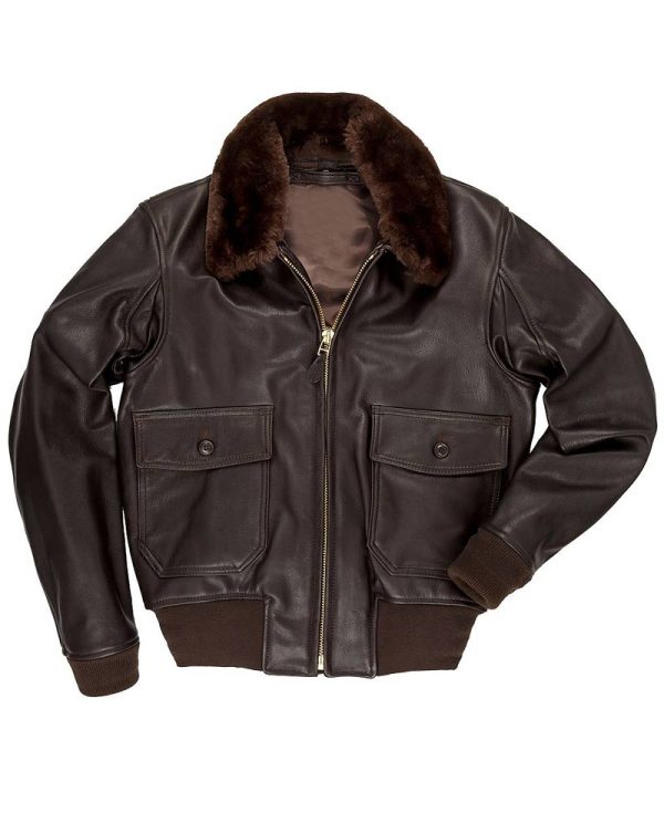 Trevor Donovan USS Christmas Bomber Leather Jacket