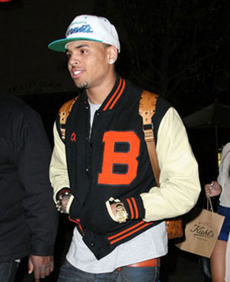 Chris Brown Letterman M Jacket Chris Brown Letterman M Jacket - Image 2