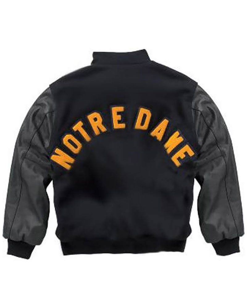 Notre Dame Rudy Irish Varsity Jacket Notre Dame Rudy Irish Varsity Jacket - Image 2