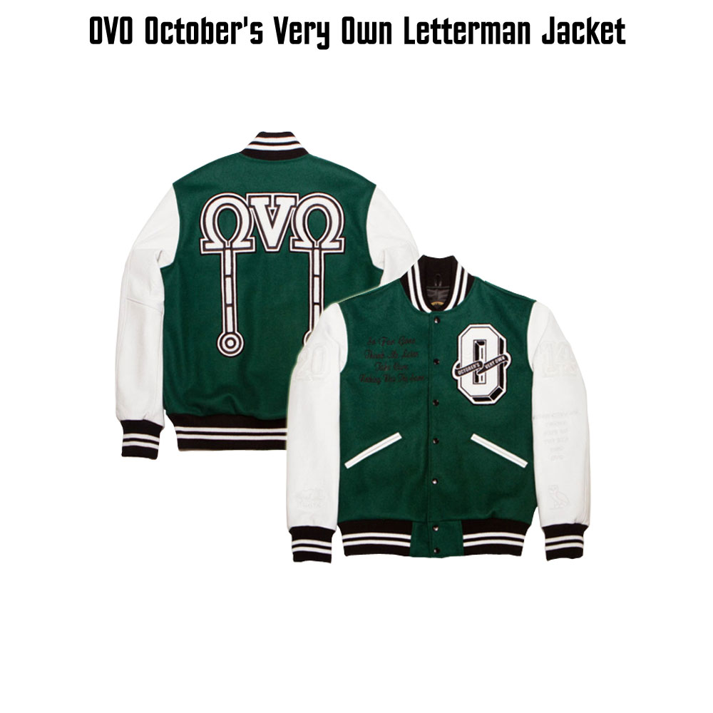 White and Green Varsity Jacket White and Green Varsity Jacket - Image 3