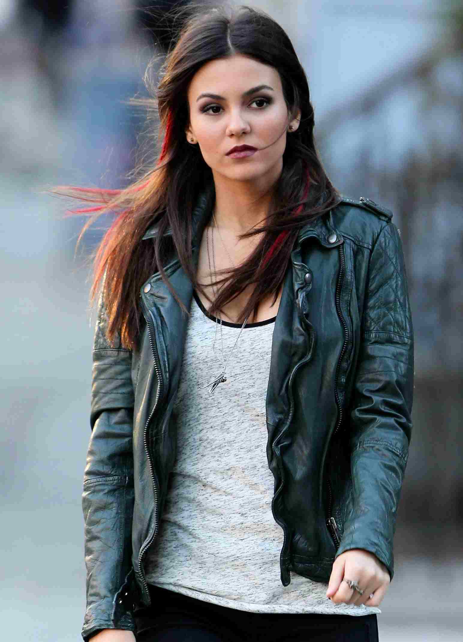 Victoria Justice Leather Jacket Victoria Justice Leather Jacket - Image 2
