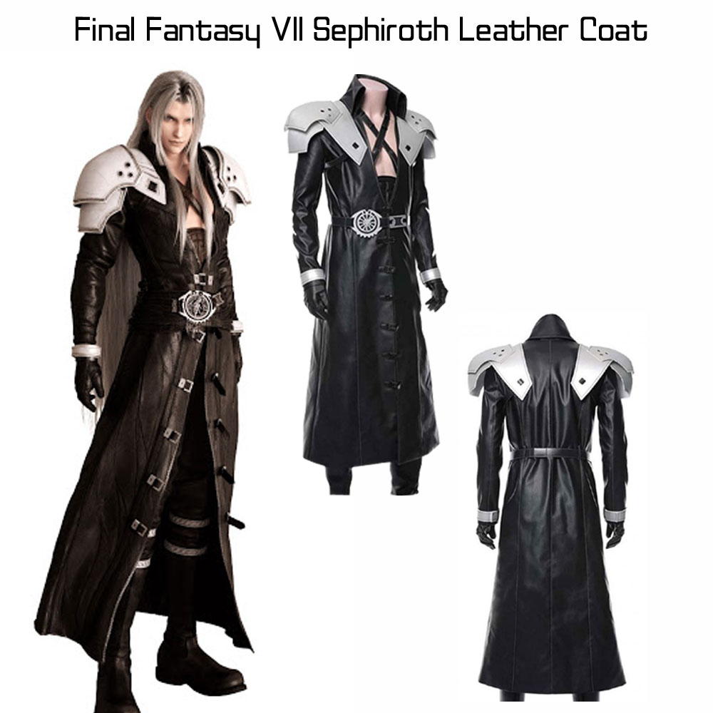 Final Fantasy VII Sephiroth Leather Coat Final Fantasy VII Sephiroth Leather Coat - Image 3