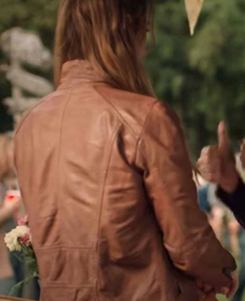 Virgin River S02 Alexandra Breckenridge Brown Leather Jacket Virgin River S02 Alexandra Breckenridge Brown Leather Jacket - Image 2