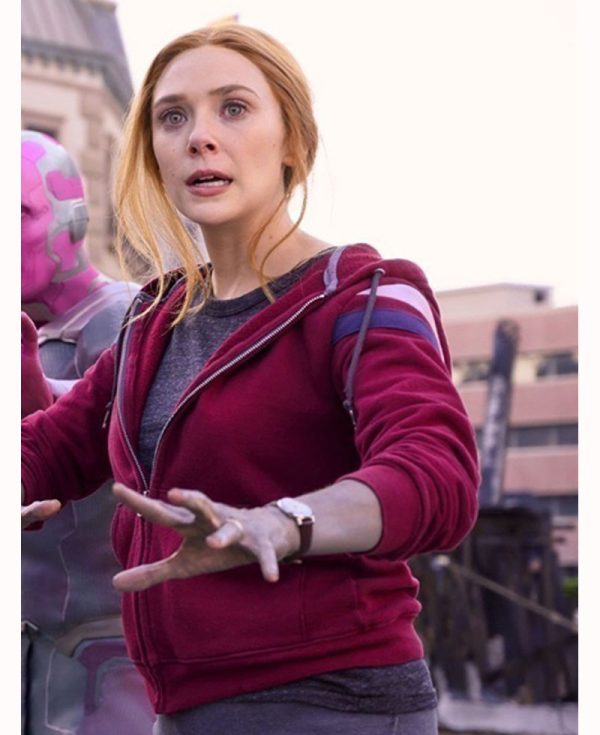 Elizabeth Olsen WandaVision Zip Up Hoodie