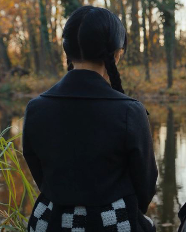 Wednesday 2022 Addams Cropped Jacket Wednesday 2022 Addams Cropped Jacket - Image 2