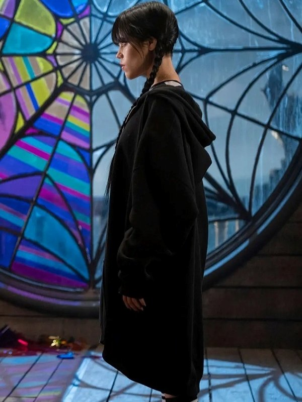 Wednesday 2022 Jenna Ortega Baggy Hoodie Wednesday 2022 Jenna Ortega Baggy Hoodie - Image 2