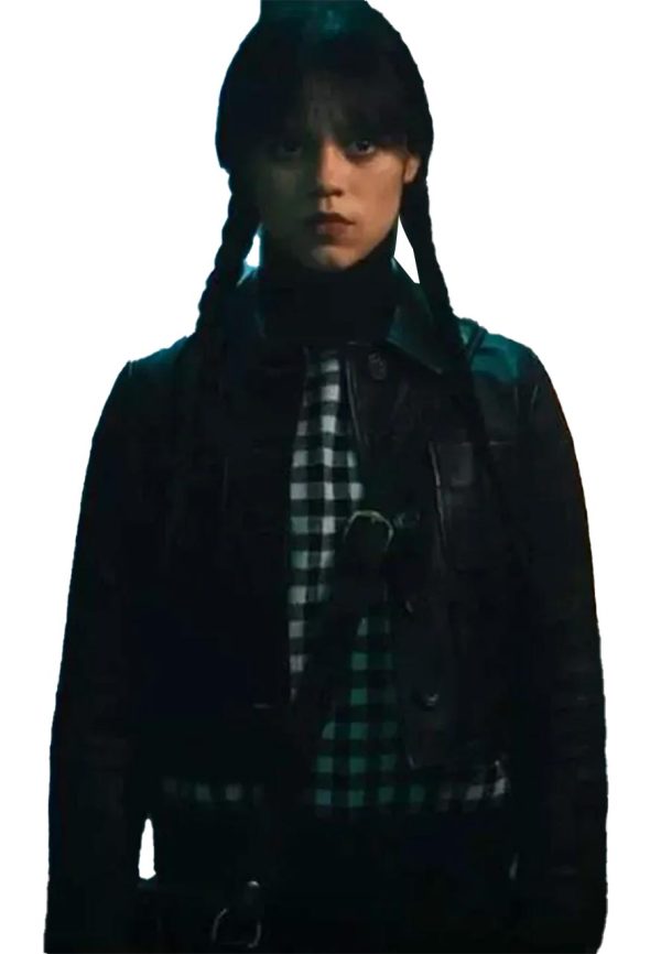 Wednesday Jenna Ortega Leather Jacket