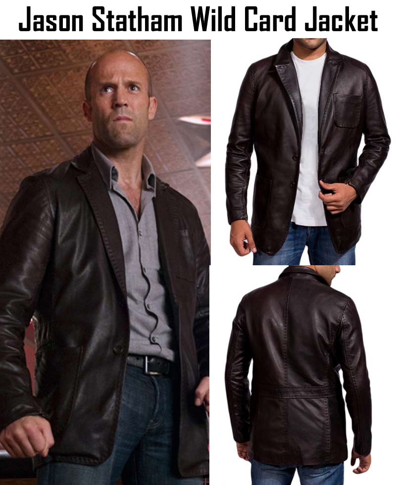 Nick Escalante Wild Card Jason Statham Leather Jacket Nick Escalante Wild Card Jason Statham Leather Jacket - Image 4