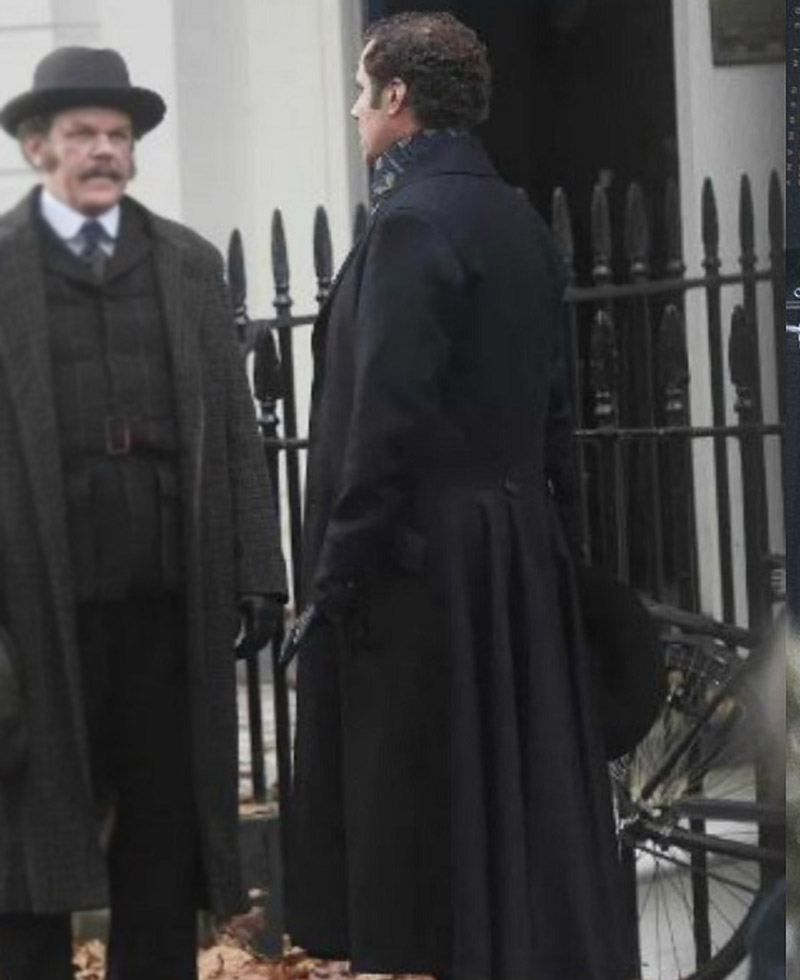 Will Ferrell Holmes and Watson Trench Coat Will Ferrell Holmes and Watson Trench Coat - Image 6