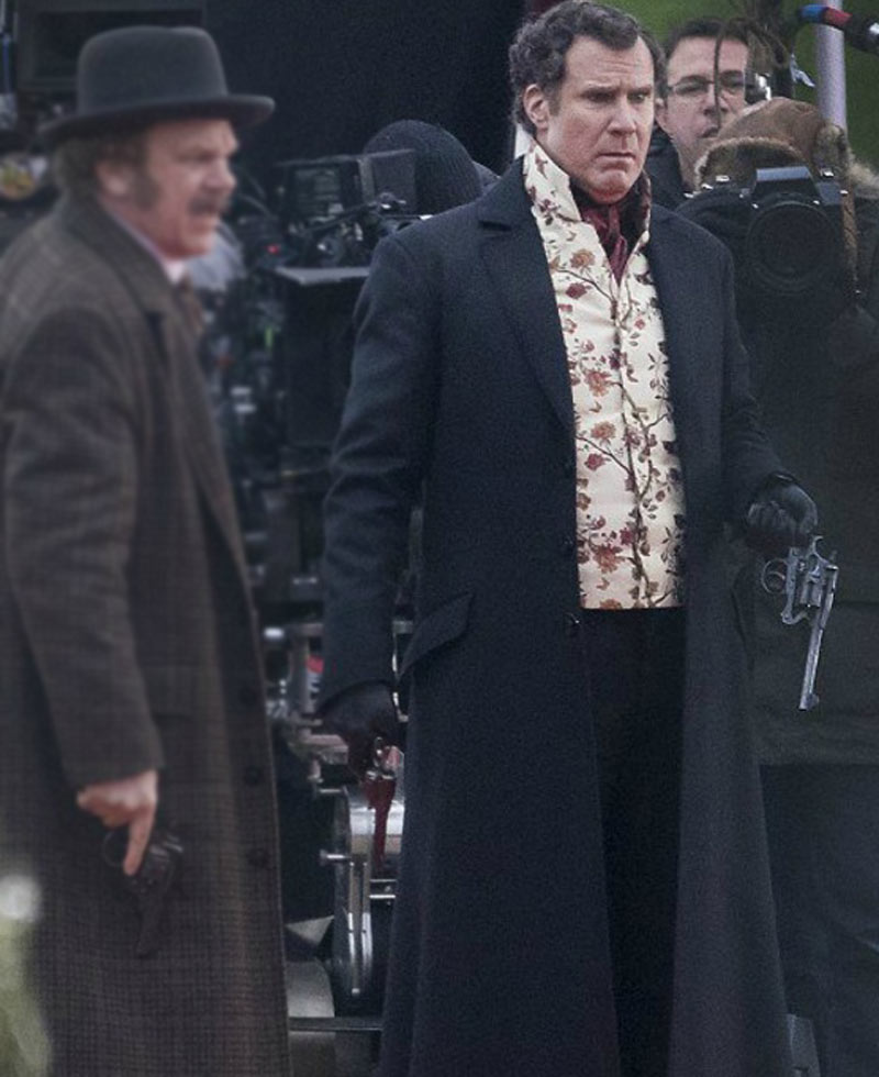 Will Ferrell Holmes and Watson Trench Coat Will Ferrell Holmes and Watson Trench Coat - Image 5