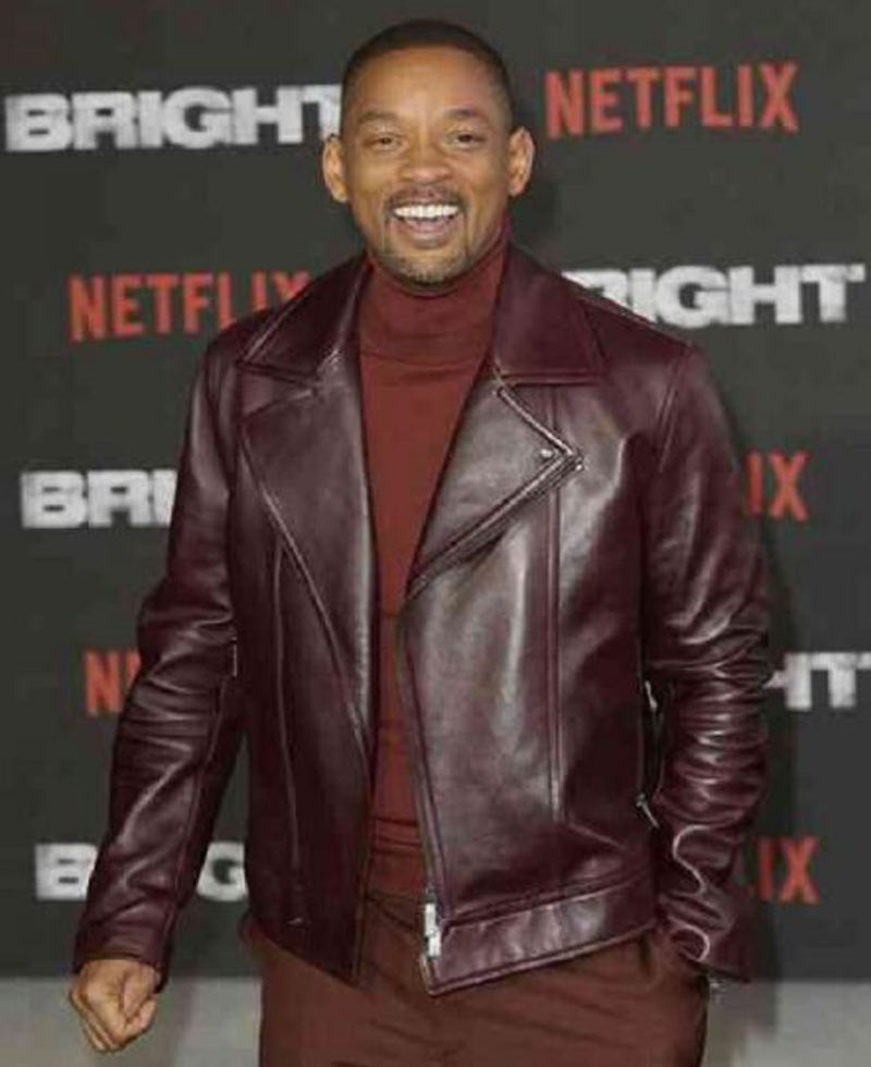 Will Smith Aladdin Burgundy Leather Jacket Will Smith Aladdin Burgundy Leather Jacket