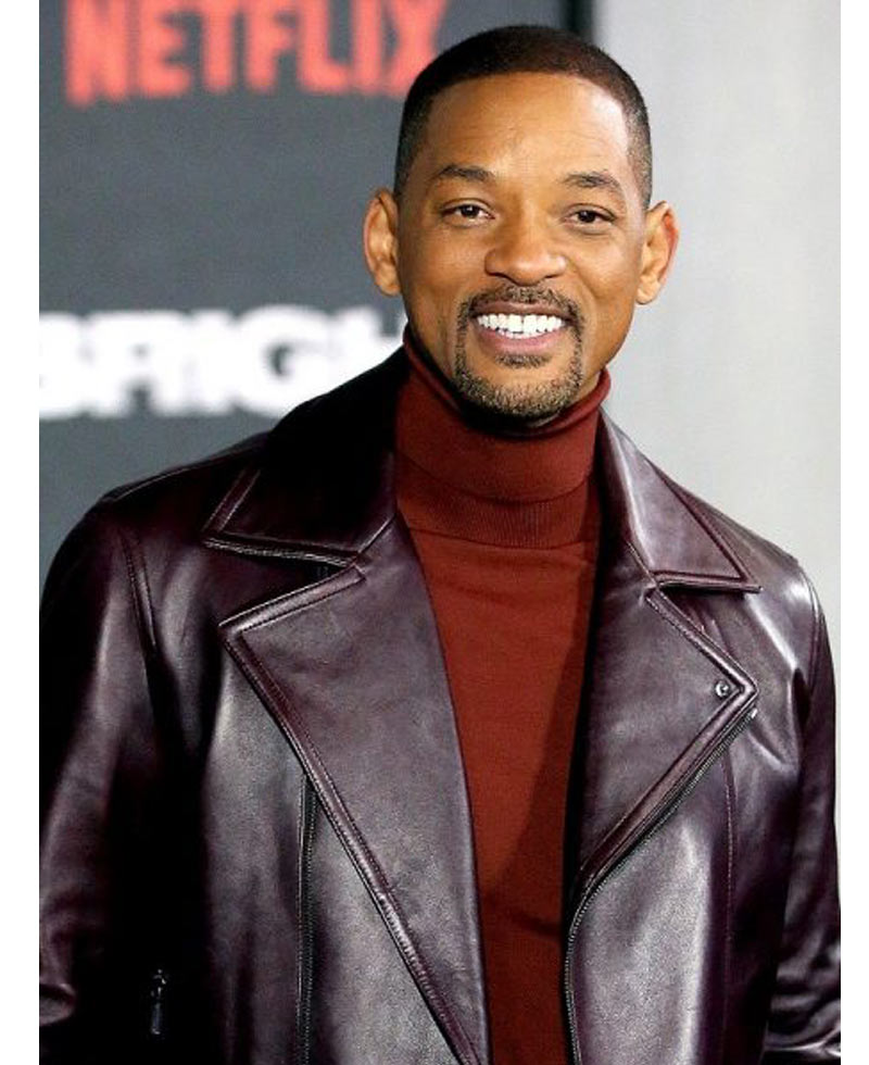 Will Smith Aladdin Burgundy Leather Jacket Will Smith Aladdin Burgundy Leather Jacket - Image 3